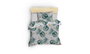 L'essentiel linge de maison Kapitone Monstera - Green